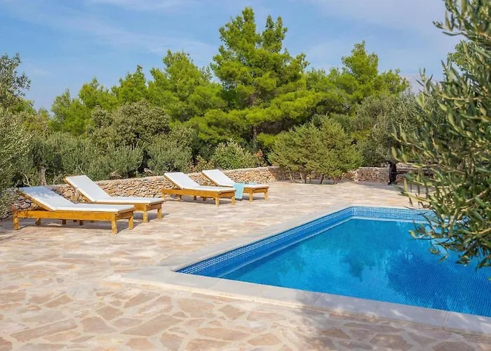 Villa Rustic Mario With A Pool Povlja